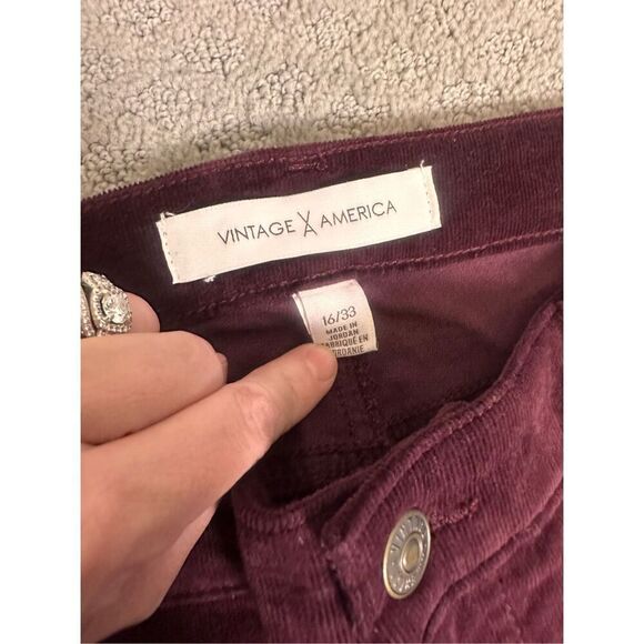 NEW Vintage America Velvet Vintage Boot-y bootcut Jeans size 16 - Picture 3 of 6